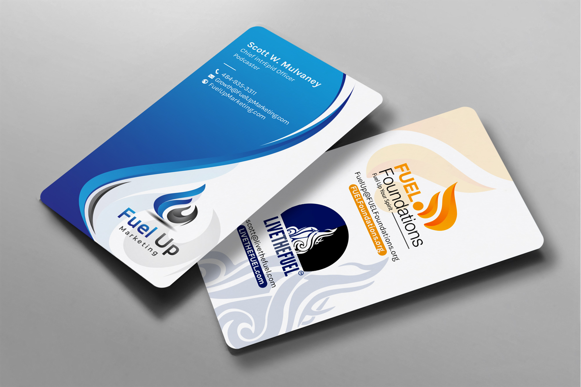 Diseño de Tarjeta de Presentación por chandrayaan.creative para Fuel Up Marketing | Diseño #28565396