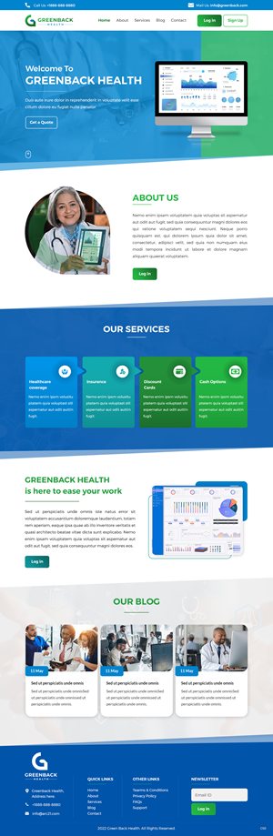 Healthcare technology company needs website design | Web-Design von pb