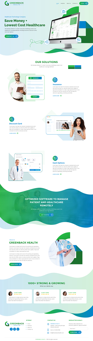 Healthcare technology company needs website design | Web-Design von rightway