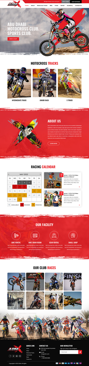 Abu Dhabi Motocross Club. Sports club. | Diseño Web por Titan Eagle