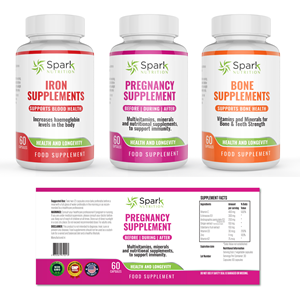 International Vitamins & Nutrition company needs a bottle label design | Label Design by Sergio Coelho