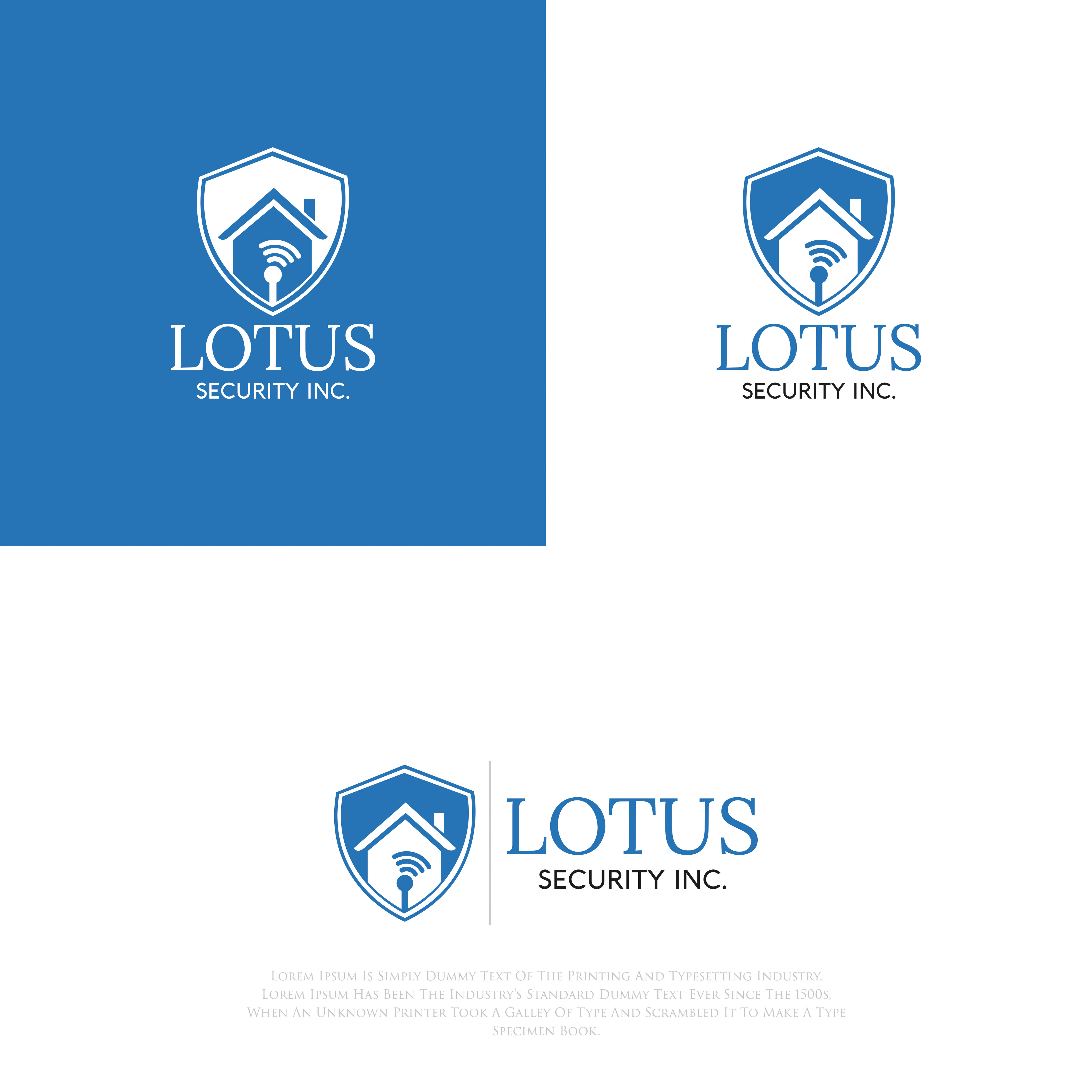 Logo Design by Ajit Dhiman for Lotus Security Inc. | Design #28569560