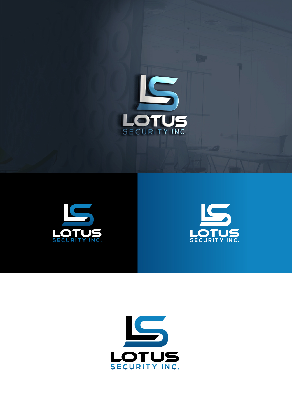 Logo Design by AlphabetZero.co.uk for Lotus Security Inc. | Design #28568779