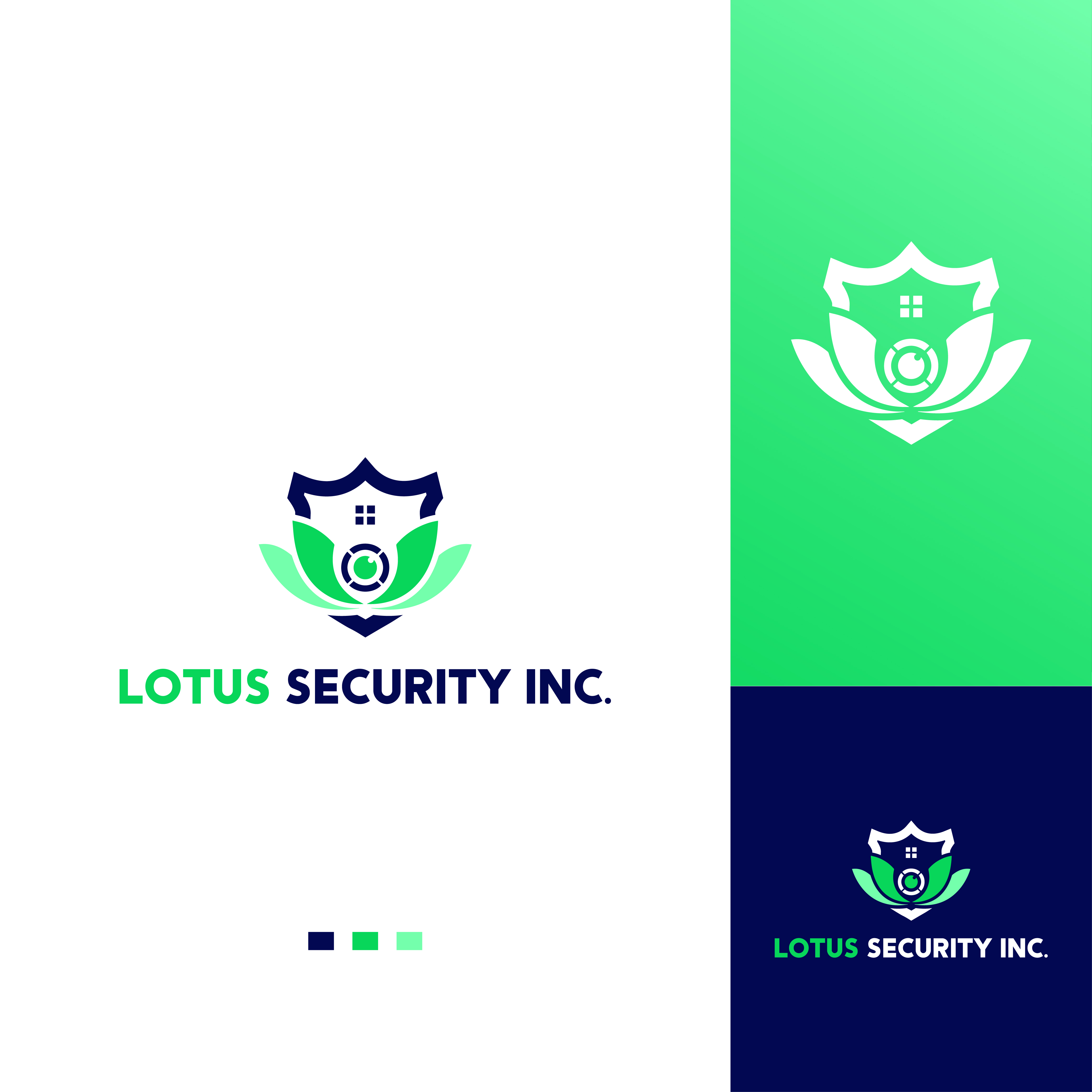 Logo Design by Leopard Designer for Lotus Security Inc. | Design #28573341