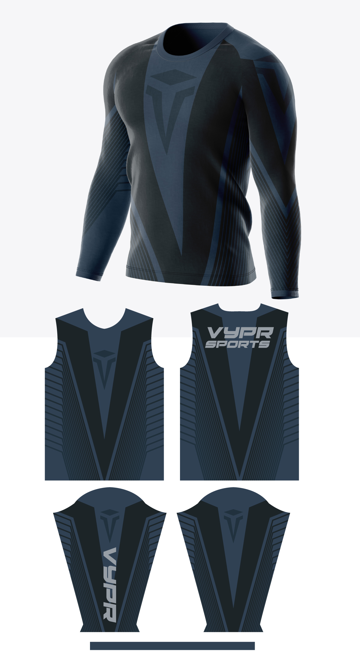 Apparel Design by Sergio Coelho for VYPR Sports | Design #28581053