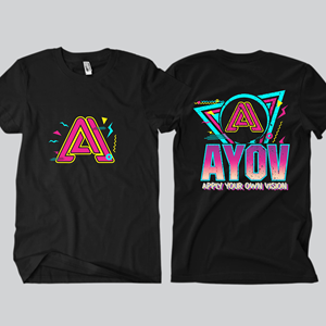 80's Miami nights- AYOV,  APPLY YOUR VISION | T-shirt Design by Rheanza