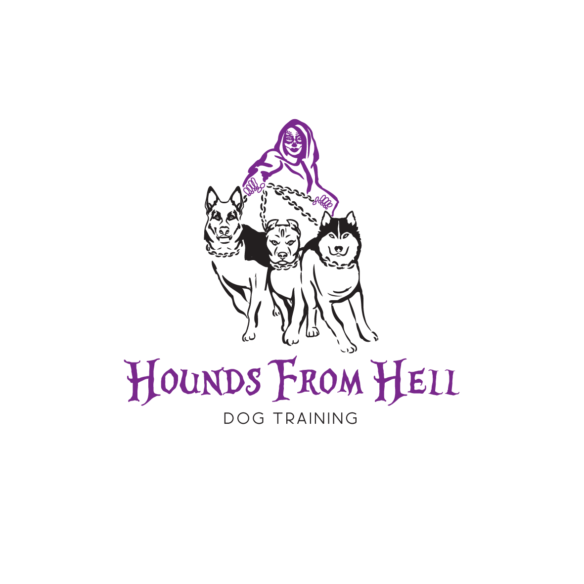Logo-Design von Samantha Ward Design für Hounds from Hell | Design #28570673