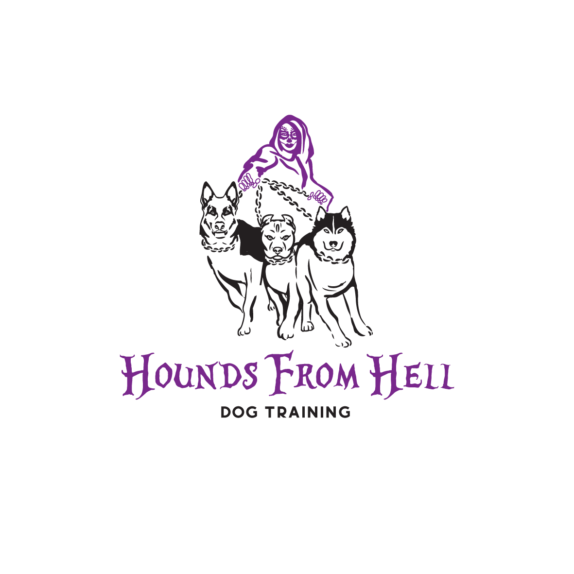 Logo Design by Samantha Ward Design for Hounds from Hell | Design #28571059