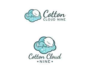 Cotton Cloud Nine | Logo-Design von Janna Design