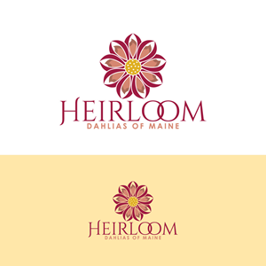 Heirloom Dahlias of Maine | Logo-Design von brand maker