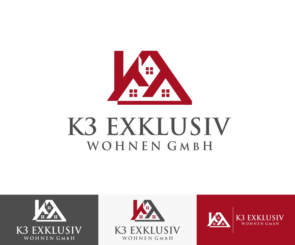 Logo Design by Artch4 for K3 Exklusiv Wohnen GmbH | Design #28590570