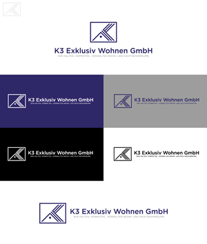 Logo Design by SpaGGy for K3 Exklusiv Wohnen GmbH | Design: #28590232