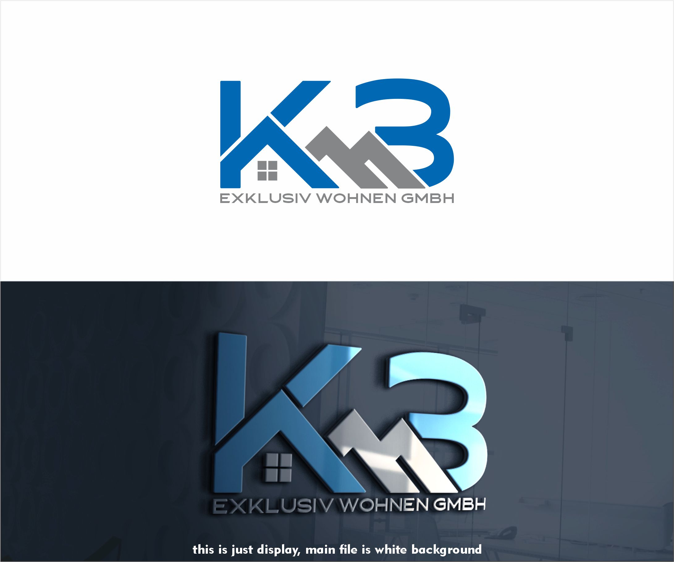 Logo Design by alkaline for K3 Exklusiv Wohnen GmbH | Design #28579292
