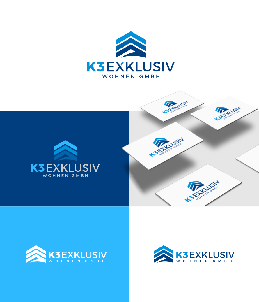 Logo Design by artswolf for K3 Exklusiv Wohnen GmbH | Design #28598656