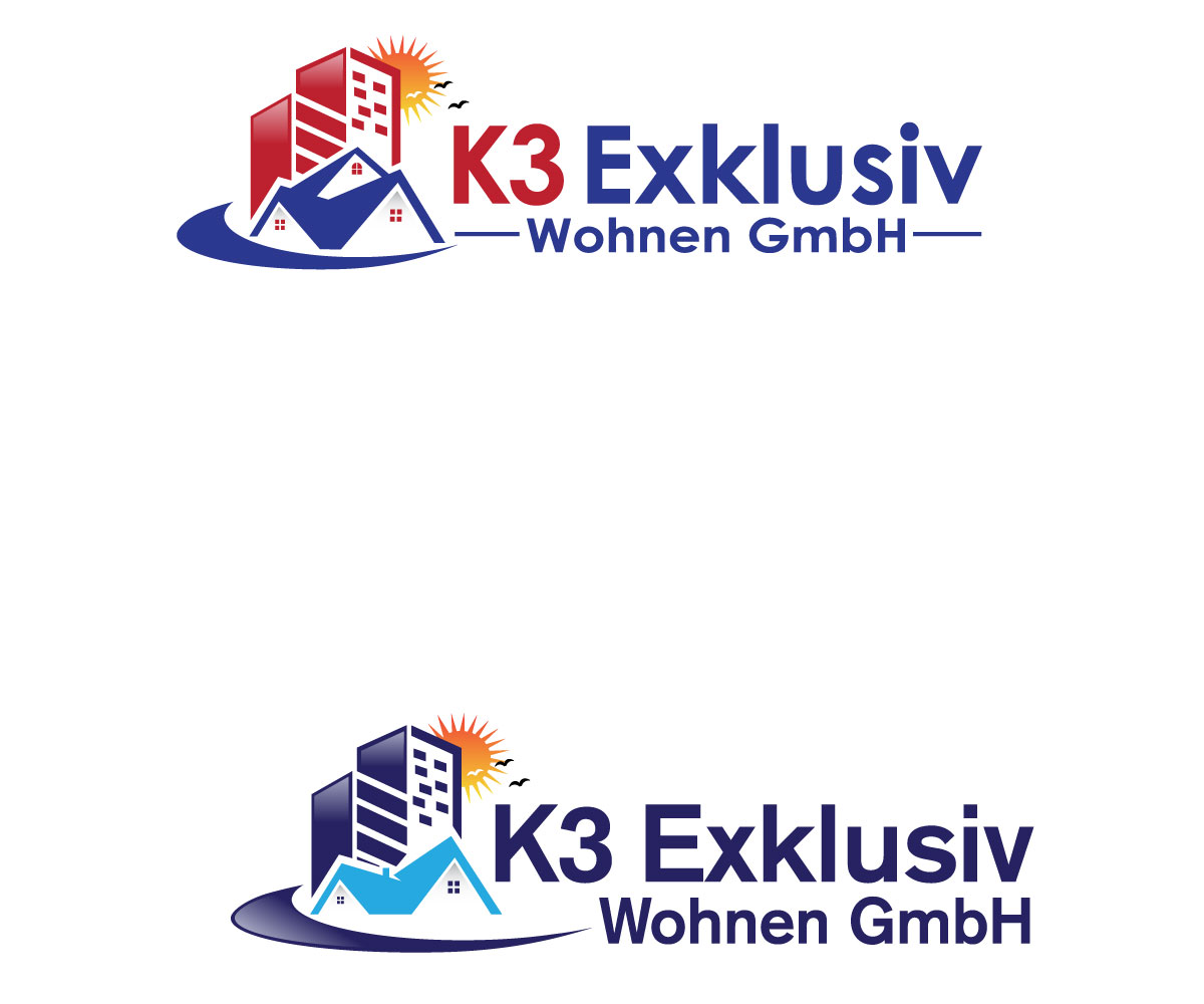 Logo Design by shalvin for K3 Exklusiv Wohnen GmbH | Design #28610587