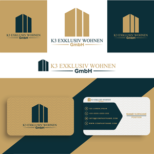 Logo Design by Zak deZign for K3 Exklusiv Wohnen GmbH | Design: #28608859