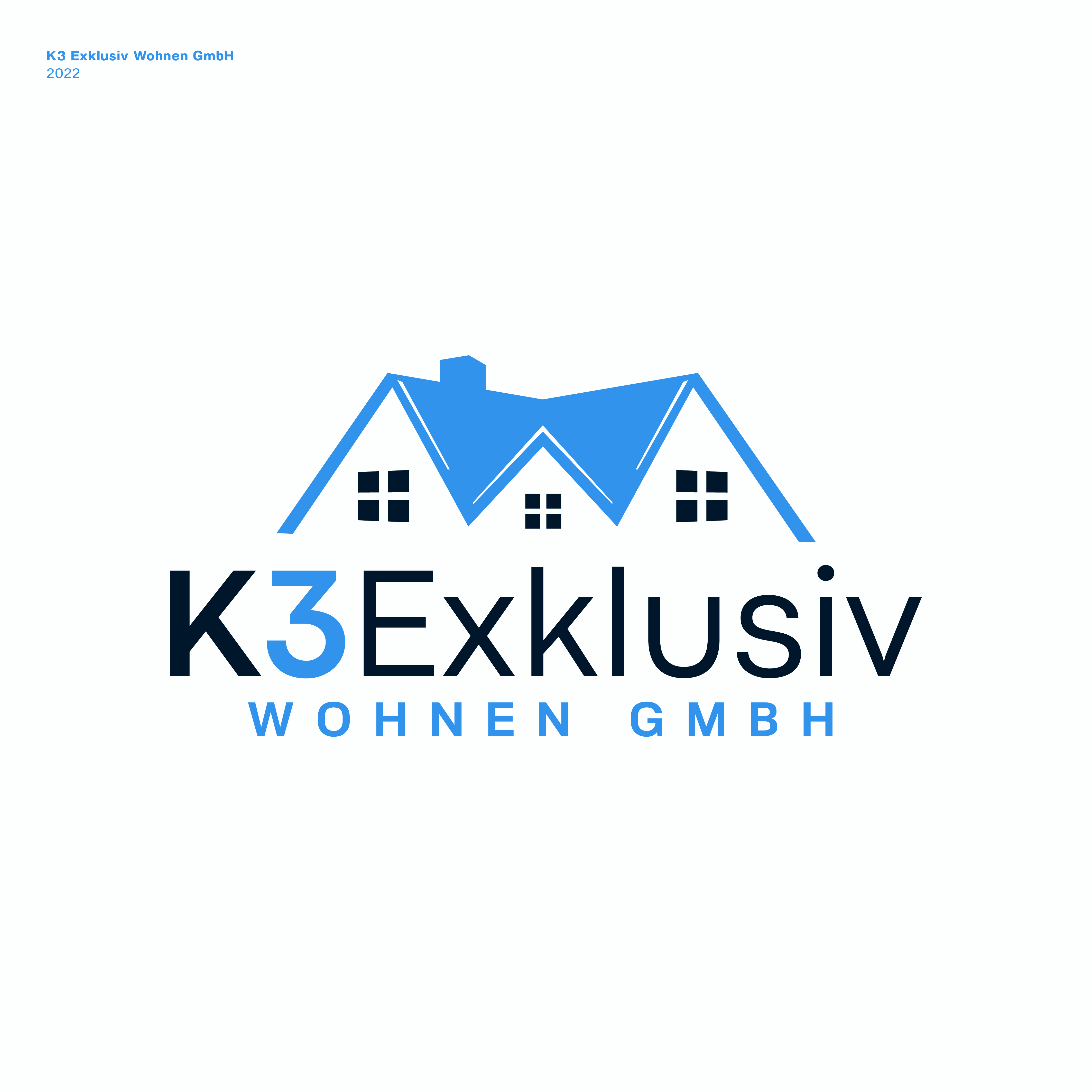 Logo Design by JBalloon Design for K3 Exklusiv Wohnen GmbH | Design #28582054