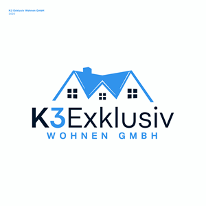 Logo Design by JBalloon Design for K3 Exklusiv Wohnen GmbH | Design: #28582054