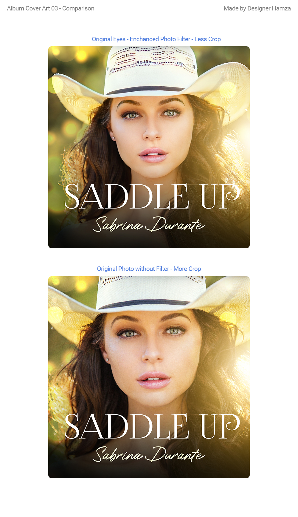 CD Cover Design by Designer Hamza for Sabrina Durante | Design #28584056