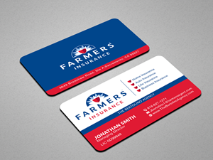 Visitenkarten-Design von Creations Box 2015 für Farmers Insurance - The Bertolino Agency  | Design: #28580146