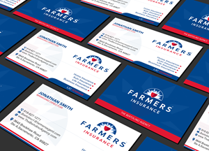 Visitenkarten-Design von Creations Box 2015 für Farmers Insurance - The Bertolino Agency  | Design: #28586774