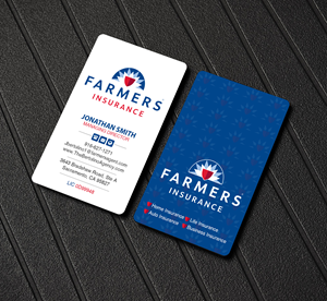 Visitenkarten-Design von Creations Box 2015 für Farmers Insurance - The Bertolino Agency  | Design: #28586779
