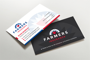 Visitenkarten-Design von LAXMI DESIGNHUB für Farmers Insurance - The Bertolino Agency  | Design: #28577577