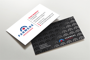 Visitenkarten-Design von LAXMI DESIGNHUB für Farmers Insurance - The Bertolino Agency  | Design: #28577578