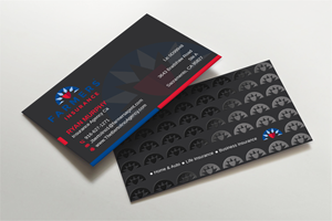 Visitenkarten-Design von LAXMI DESIGNHUB für Farmers Insurance - The Bertolino Agency  | Design: #28577583