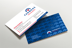 Visitenkarten-Design von LAXMI DESIGNHUB für Farmers Insurance - The Bertolino Agency  | Design: #28577589