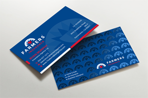 Visitenkarten-Design von LAXMI DESIGNHUB für Farmers Insurance - The Bertolino Agency  | Design: #28583964