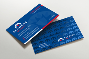 Business Card Design by Pictorial for Farmers Insurance - The Bertolino Agency  | Design #28583966