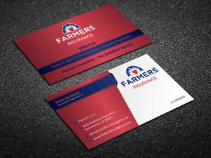Visitenkarten-Design von Magic of Art für Farmers Insurance - The Bertolino Agency  | Design: #28578180