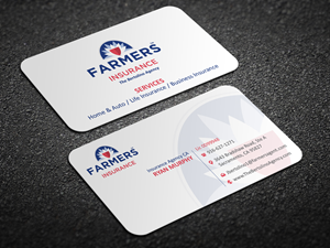 Visitenkarten-Design von Magic of Art für Farmers Insurance - The Bertolino Agency  | Design: #28578182