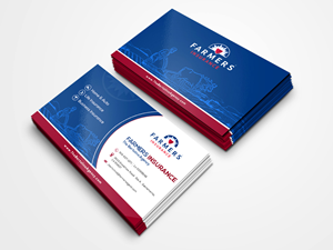 Visitenkarten-Design von n214008 für Farmers Insurance - The Bertolino Agency  | Design: #28579808