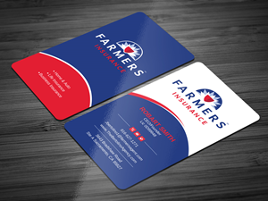 Visitenkarten-Design von Uttom 2 für Farmers Insurance - The Bertolino Agency  | Design: #28577656