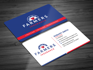 Visitenkarten-Design von Uttom 2 für Farmers Insurance - The Bertolino Agency  | Design: #28577780