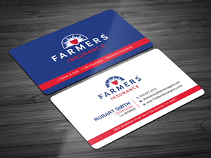 Visitenkarten-Design von Uttom 2 für Farmers Insurance - The Bertolino Agency  | Design: #28577783