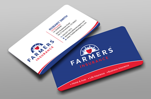 Visitenkarten-Design von Uttom 2 für Farmers Insurance - The Bertolino Agency  | Design: #28581506
