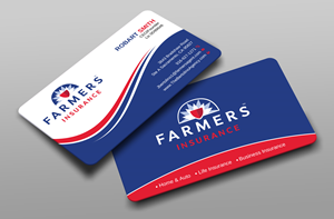 Visitenkarten-Design von Uttom 2 für Farmers Insurance - The Bertolino Agency  | Design: #28581507