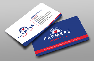 Visitenkarten-Design von Uttom 2 für Farmers Insurance - The Bertolino Agency  | Design: #28581508