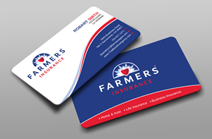 Visitenkarten-Design von Uttom 2 für Farmers Insurance - The Bertolino Agency  | Design: #28581510