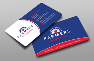Visitenkarten-Design von Uttom 2 für Farmers Insurance - The Bertolino Agency  | Design: #28581513