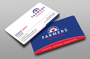 Visitenkarten-Design von Uttom 2 für Farmers Insurance - The Bertolino Agency  | Design: #28581517