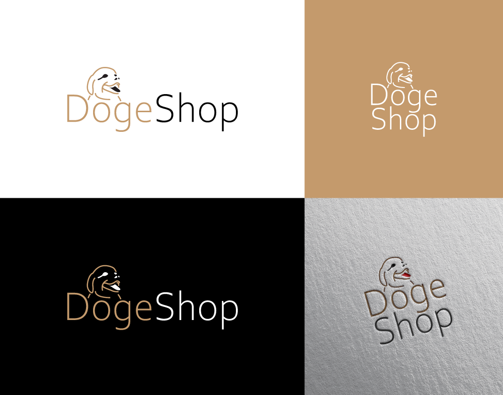 Logo Design by Cre@8ive.Colors for DogeShop | Design #28581422