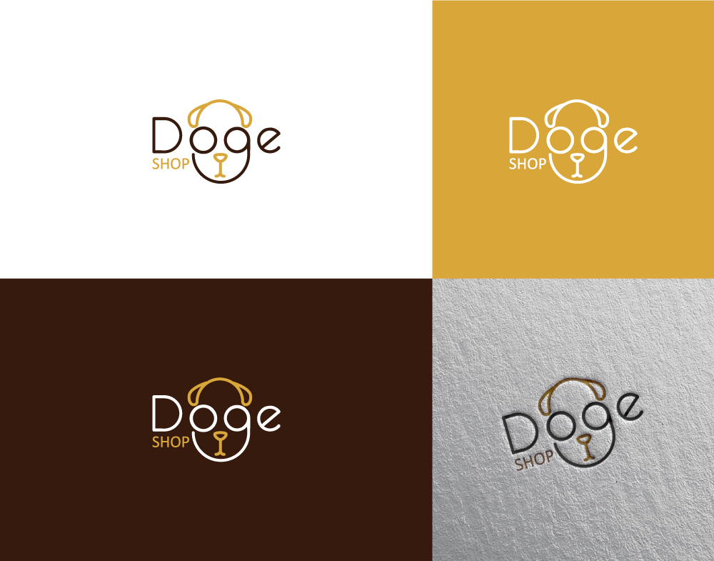 Logo Design by Cre@8ive.Colors for DogeShop | Design #28581503