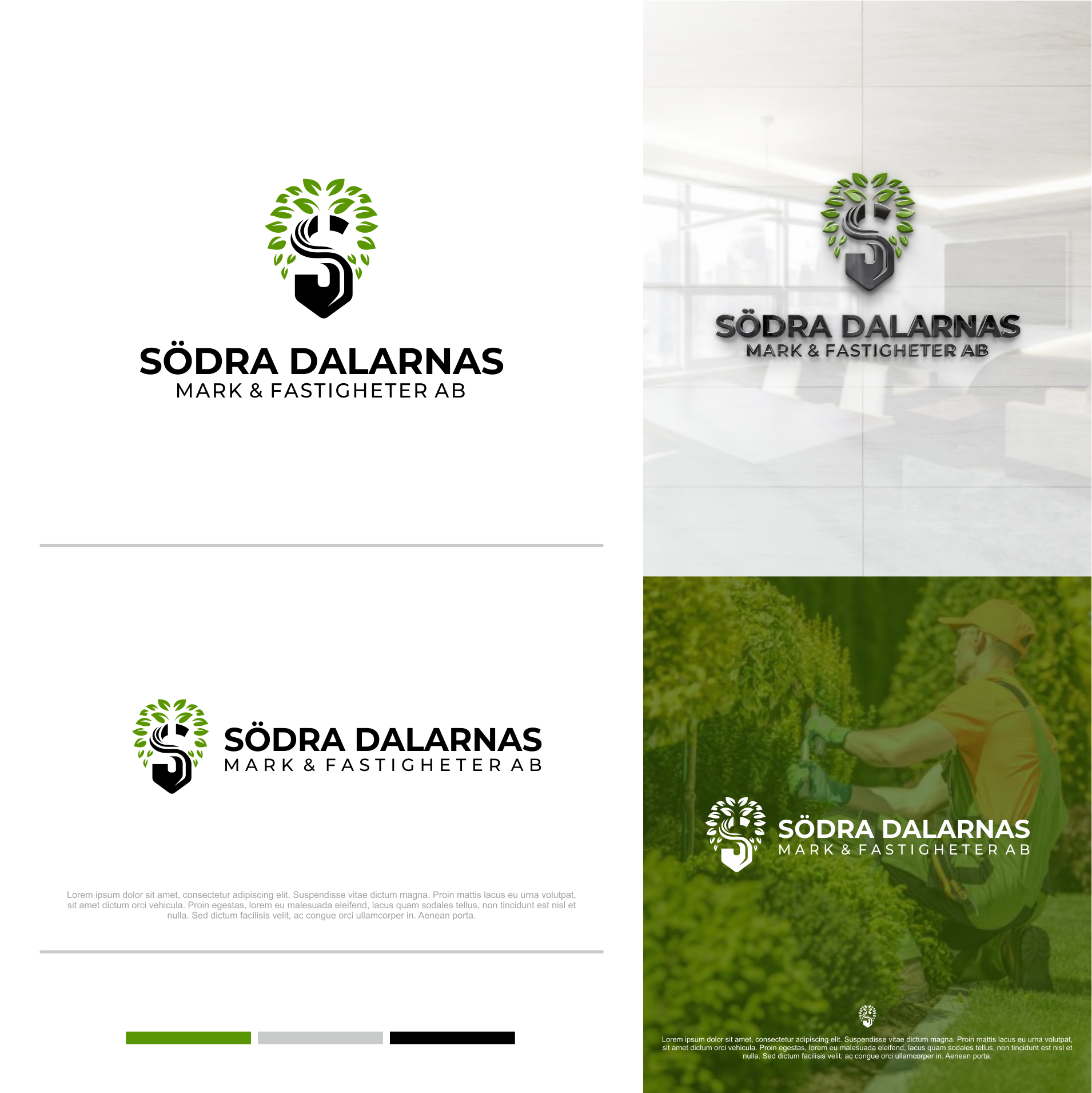 Logo-Design von Nembelas Studio für Södra Dalarnas Mark & Fastigheter AB | Design #28593887