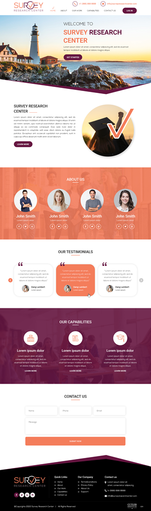 Survey Research Center Wordpress Web Design | Diseño Web por pb