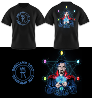 BaseCamp 2022- Summer time T-shirt | Diseño de Camiseta por SAI DESIGNS