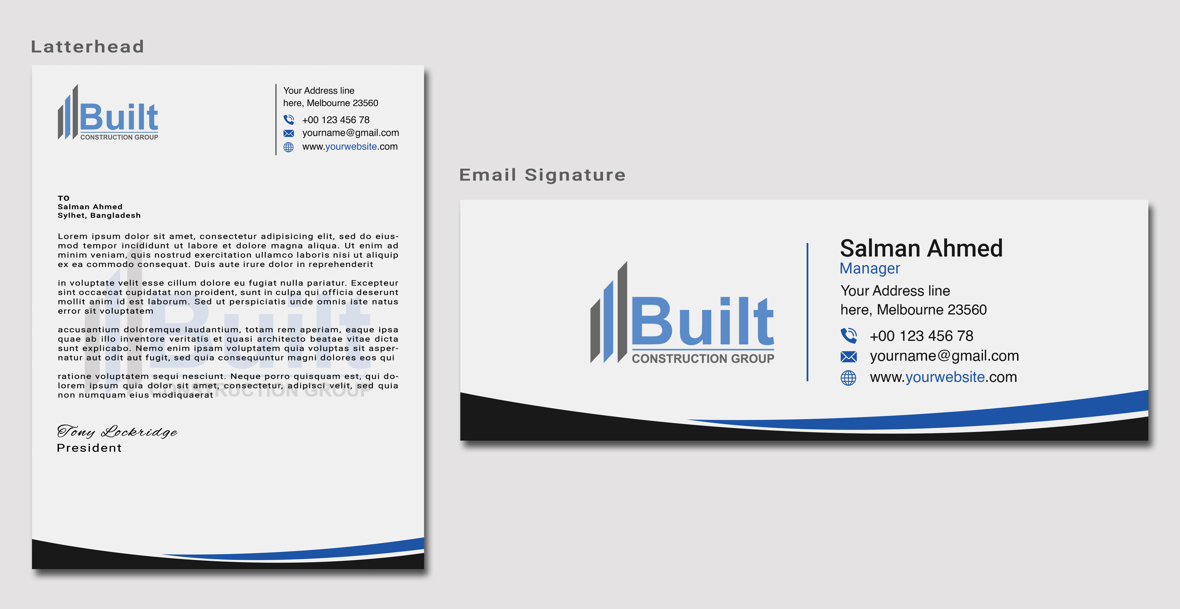 Stationery Design by salman2540 for this project | Design #28613201